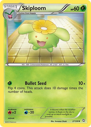 Pokemon TCG - Dragons Exalted - Skiploom - 2/124 - Reverse Holofoil