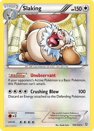 Pokemon TCG - Dragons Exalted - Slaking - 103/124 - Holofoil