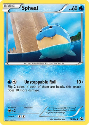 Pokemon TCG - Dragons Exalted - Spheal - 29/124 - Reverse Holofoil
