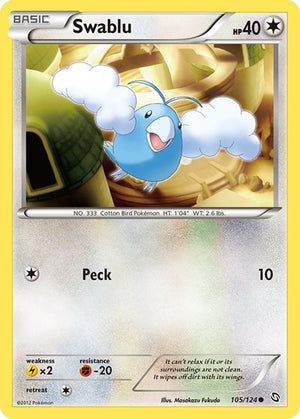 Pokemon TCG - Dragons Exalted - Swablu - 105/124