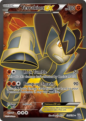 Pokemon TCG - Dragons Exalted - Terrakion EX - 121/124 - Holofoil