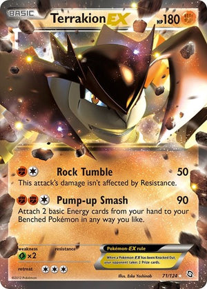 Pokemon TCG - Dragons Exalted - Terrakion EX - 71/124 - Holofoil