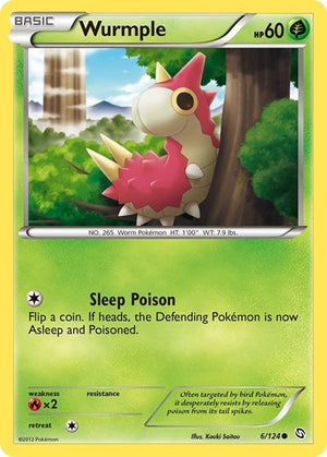 Pokemon TCG - Dragons Exalted - Wurmple - 6/124 - Reverse Holofoil