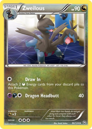 Pokemon TCG - Dragons Exalted - Zweilous - 96/124 - Reverse Holofoil
