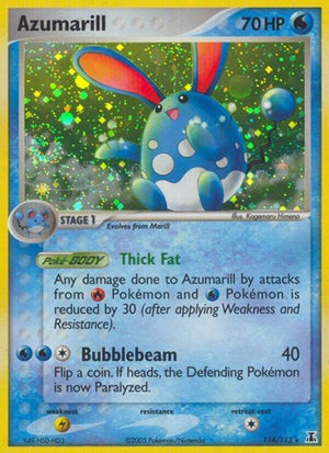 Pokemon TCG - EX Delta Species - Azumarill - 114/113 - Holofoil