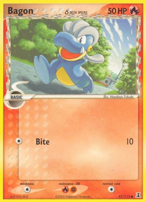 Pokemon TCG - EX Delta Species - Bagon - 57/113