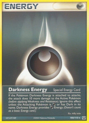 Pokemon TCG - EX Delta Species - Darkness Energy - 103/113