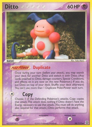 Pokemon TCG - EX Delta Species - Ditto - 38/113