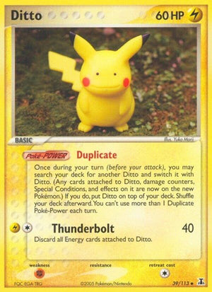 Pokemon TCG - EX Delta Species - Ditto - 39/113 - Reverse Holofoil