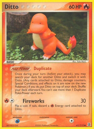 Pokemon TCG - EX Delta Species - Ditto - 061/113 - Reverse Holofoil