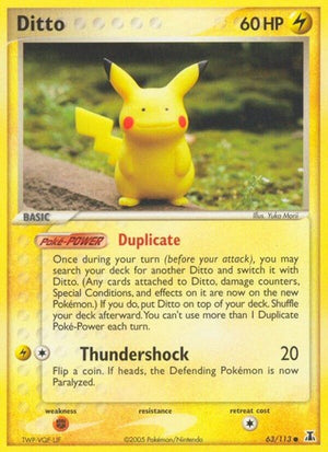 Pokemon TCG - EX Delta Species - Ditto - 063/113 - Reverse Holofoil