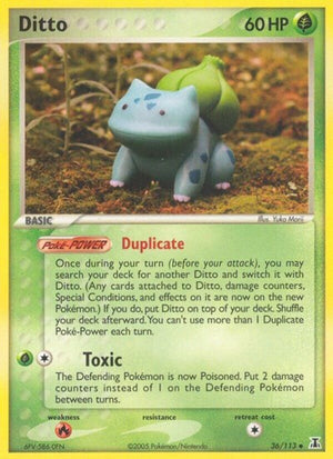 Pokemon TCG - EX Delta Species - Ditto - 36/113