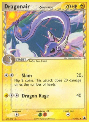 Pokemon TCG - EX Delta Species - Dragonair - 041/113