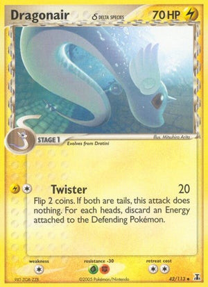 Pokemon TCG - EX Delta Species - Dragonair - 042/113