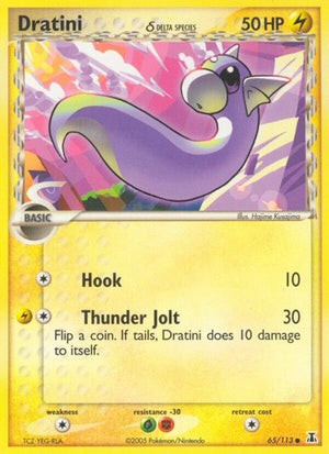 Pokemon TCG - EX Delta Species - Dratini - 65/113 - Reverse Holofoil
