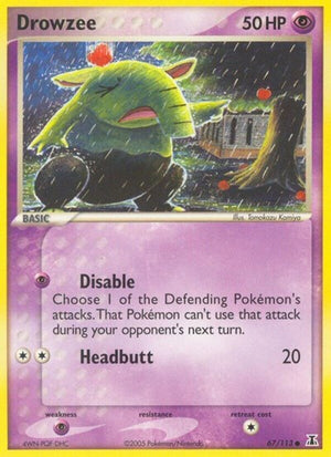 Pokemon TCG - EX Delta Species - Drowzee - 67/113