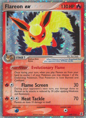 Pokemon TCG - EX Delta Species - Flareon ex - 108/113 - Holofoil