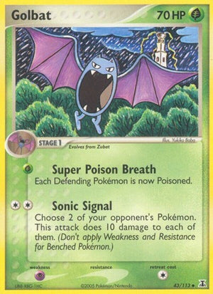 Pokemon TCG - EX Delta Species - Golbat - 43/113
