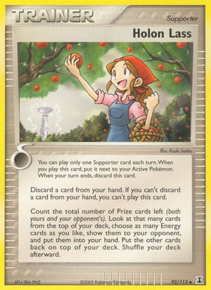 Pokemon TCG - EX Delta Species - Holon Lass - 92/113