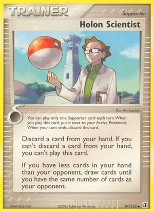 Pokemon TCG - EX Delta Species - Holon Scientist - 97/113 - Reverse Holofoil