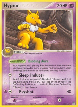 Pokemon TCG - EX Delta Species - Hypno - 23/113