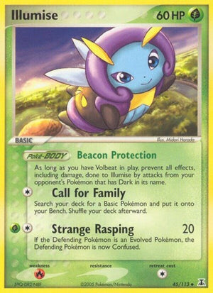 Pokemon TCG - EX Delta Species - Illumise - 45/113