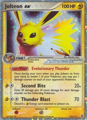 Pokemon TCG - EX Delta Species - Jolteon ex - 109/113 - Holofoil