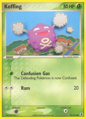 Pokemon TCG - EX Delta Species - Koffing - 72/113 - Reverse Holofoil