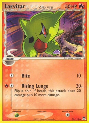Pokemon TCG - EX Delta Species - Larvitar - 73/113