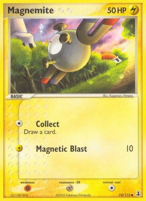 Pokemon TCG - EX Delta Species - Magnemite - 74/113 - Reverse Holofoil