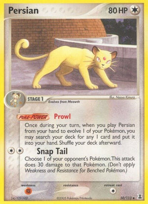 Pokemon TCG - EX Delta Species - Persian - 50/113