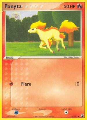 Pokemon TCG - EX Delta Species - Ponyta - 78/113 - Reverse Holofoil