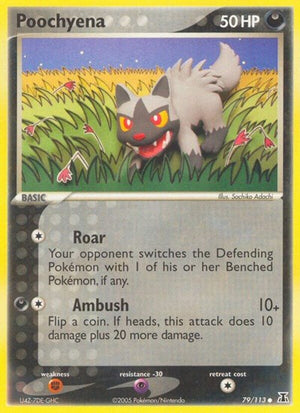 Pokemon TCG - EX Delta Species - Poochyena - 79/113