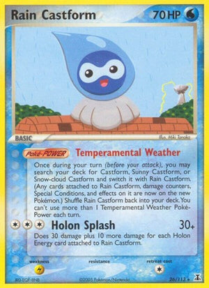 Pokemon TCG - EX Delta Species - Rain Castform - 26/113