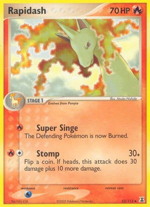 Pokemon TCG - EX Delta Species - Rapidash - 52/113