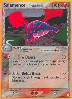 Pokemon TCG - EX Delta Species - Salamence - 14/113 - Holofoil