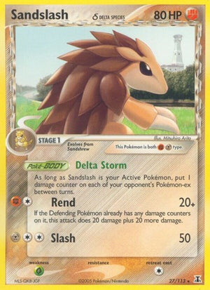Pokemon TCG - EX Delta Species - Sandslash - 27/113