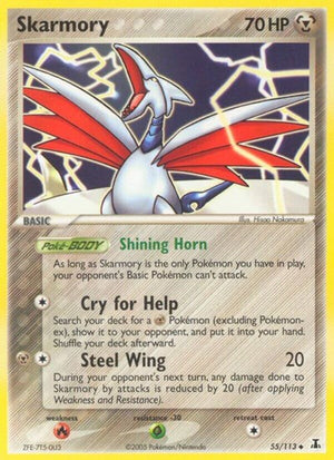 Pokemon TCG - EX Delta Species - Skarmory - 55/113 - Reverse Holofoil