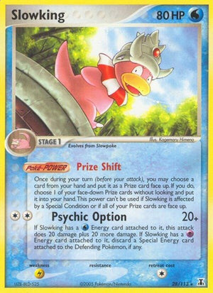 Pokemon TCG - EX Delta Species - Slowking - 28/113 - Reverse Holofoil