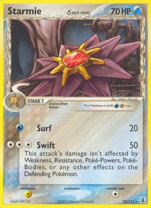 Pokemon TCG - EX Delta Species - Starmie - 30/113