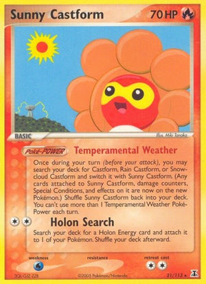 Pokemon TCG - EX Delta Species - Sunny Castform - 31/113 - Reverse Holofoil