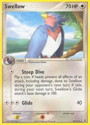 Pokemon TCG - EX Delta Species - Swellow - 32/113