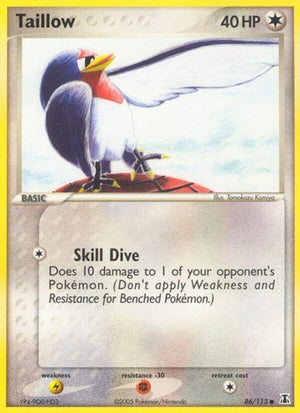 Pokemon TCG - EX Delta Species - Taillow - 86/113