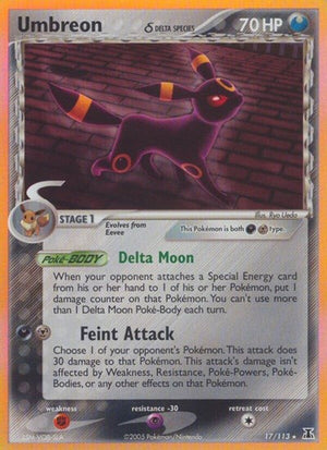 Pokemon TCG - EX Delta Species - Umbreon - 17/113 - Holofoil