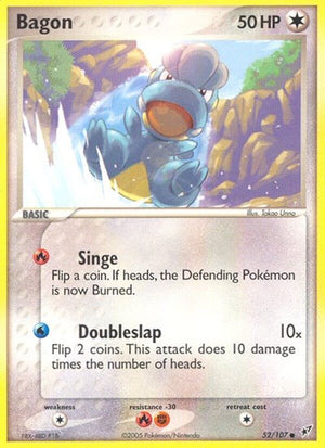 Pokemon TCG - EX Deoxys - Bagon - 52/107 - Reverse Holofoil