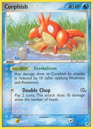 Pokemon TCG - EX Deoxys - Corphish - 57/107 - Reverse Holofoil