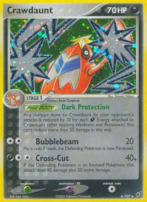 Pokemon TCG - EX Deoxys - Crawdaunt - 6/107 - Reverse Holofoil