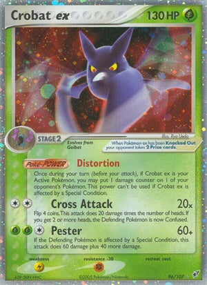Pokemon TCG - EX Deoxys - Crobat ex - 96/107 - Holofoil