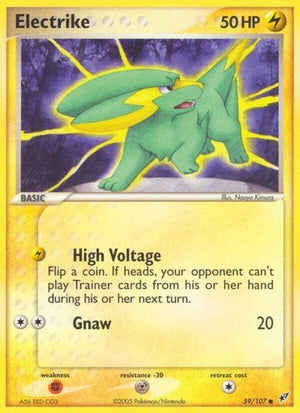 Pokemon TCG - EX Deoxys - Electrike - 59/107 - Reverse Holofoil