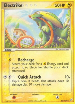 Pokemon TCG - EX Deoxys - Electrike - 60/107 - Reverse Holofoil
